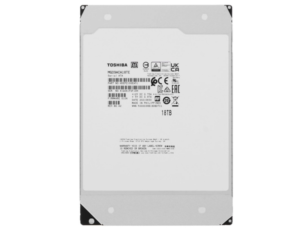 Toshiba 18.0TB 3.5 Enterprise Capacity (MG09ACA18TE)