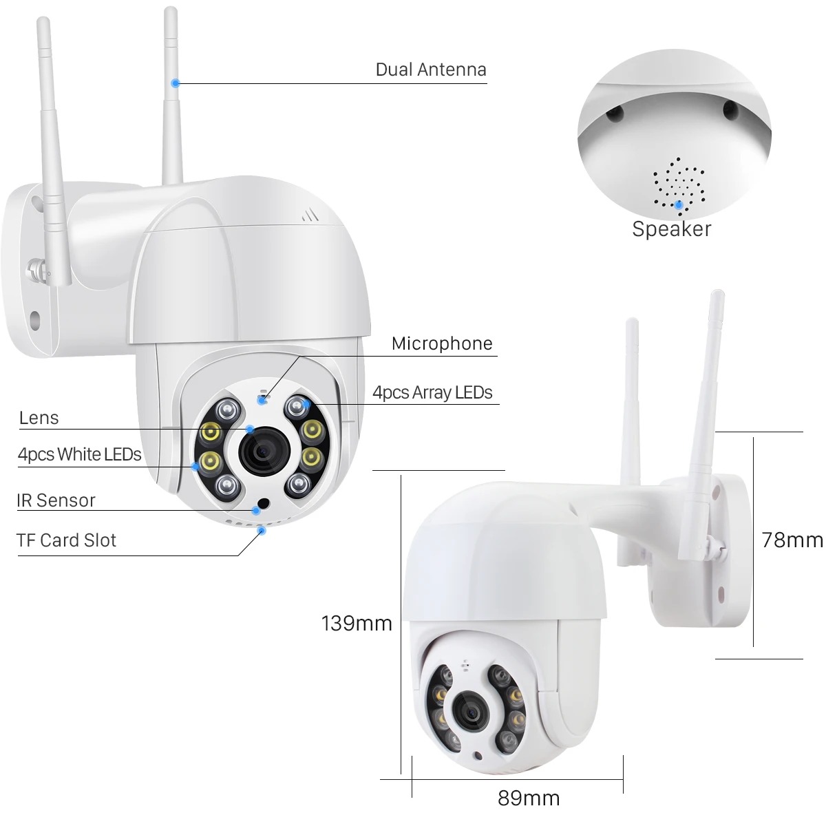 iCSee Camera Wi-Fi A8 single lens (3mp)