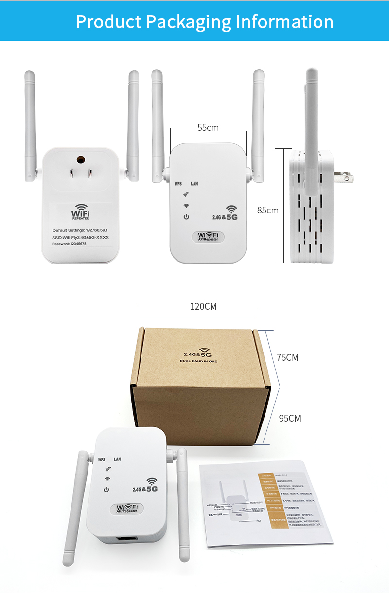Tronic Repeater Wi-Fi  2.4GHz - 5GHz (TC20.RE.0030-1200M)