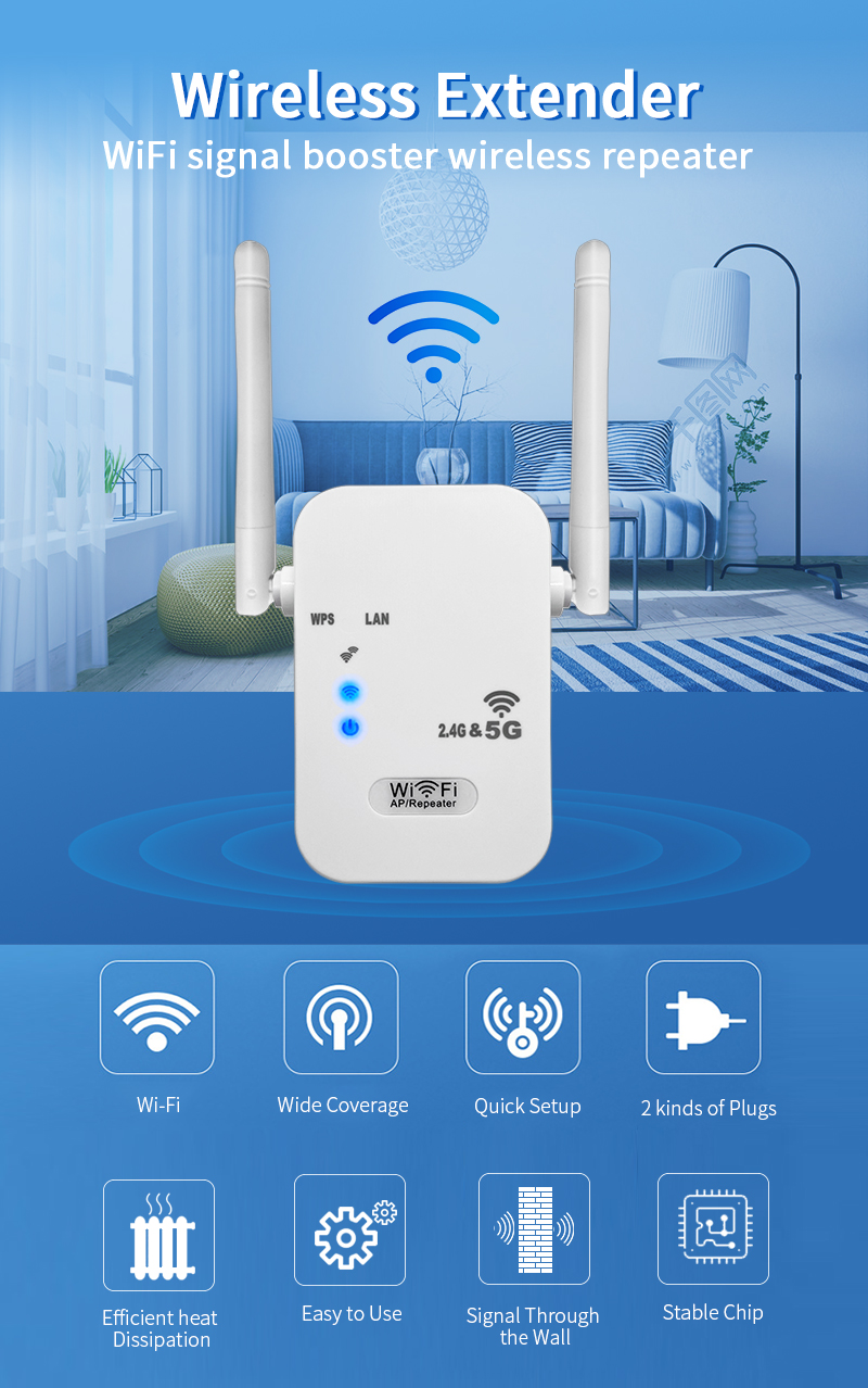 Tronic Repeater Wi-Fi  2.4GHz - 5GHz (TC20.RE.0030-1200M)