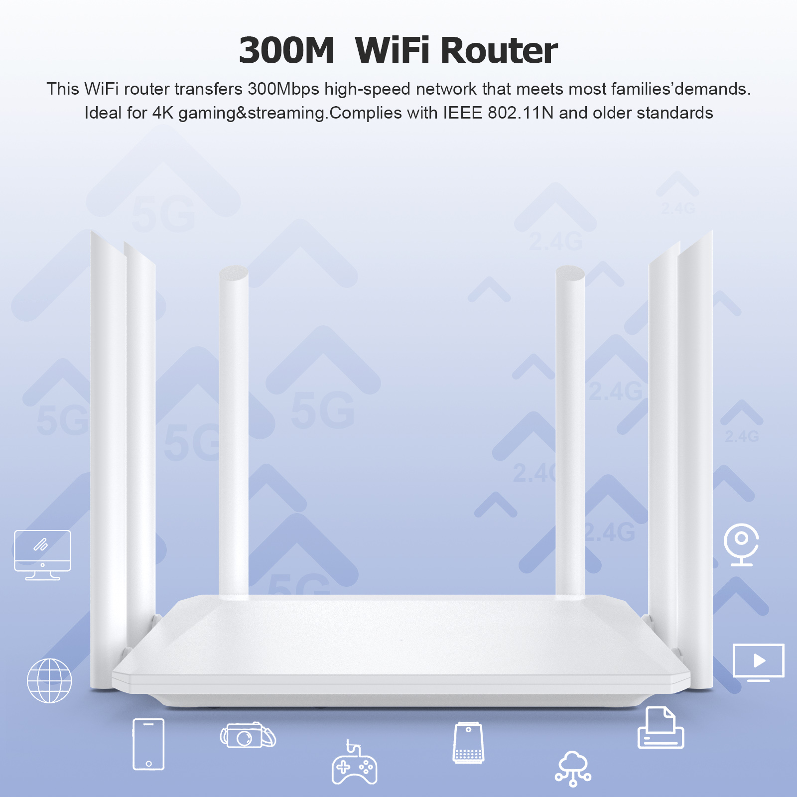 Tronic TC20.RO.0023-WiFi5 Router 2.4GHz + 5GHz