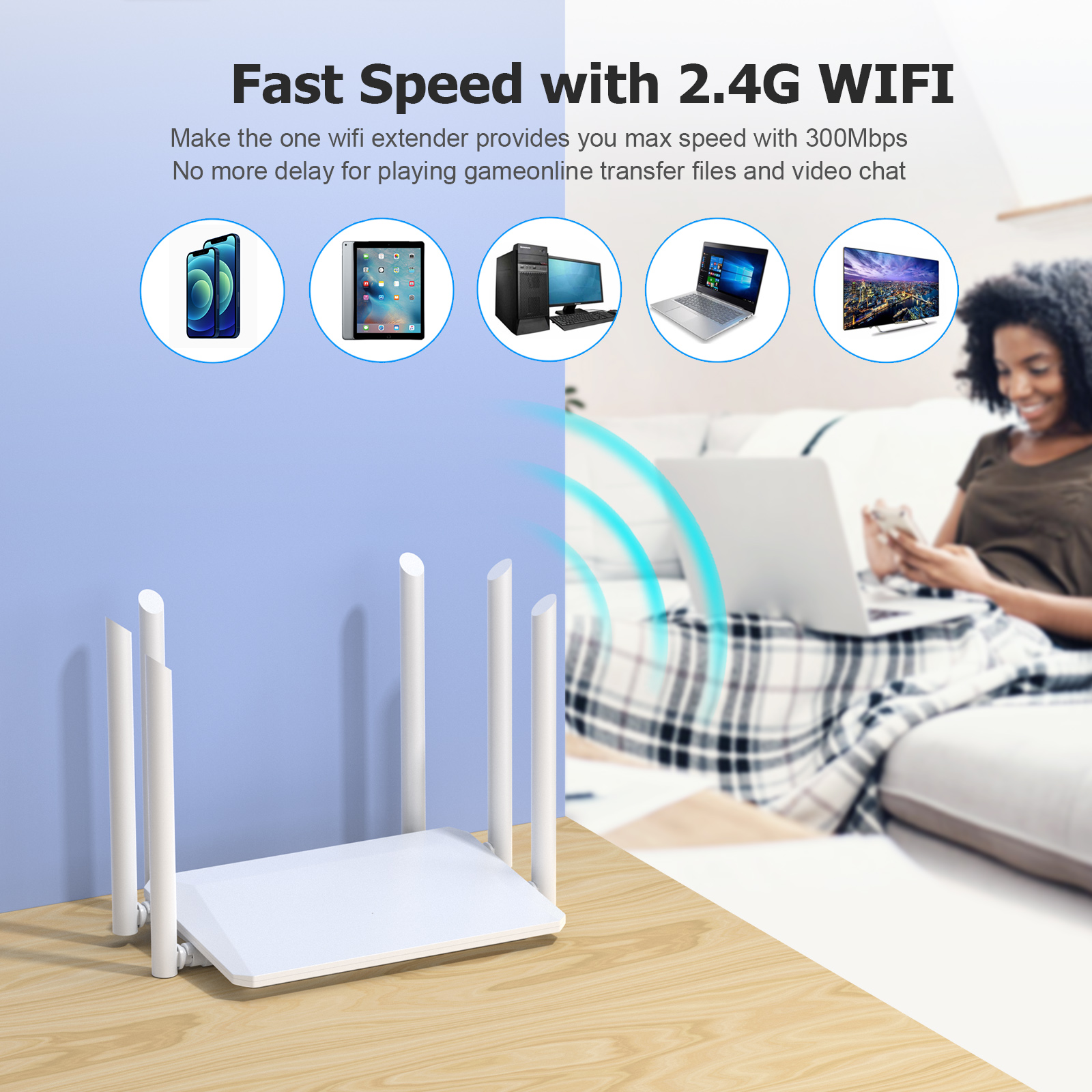 Tronic TC20.RO.0023-WiFi5 Router 2.4GHz + 5GHz