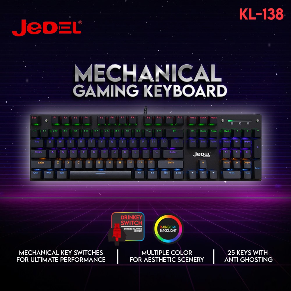 JEDEL KL138 Mechanical Keyboard