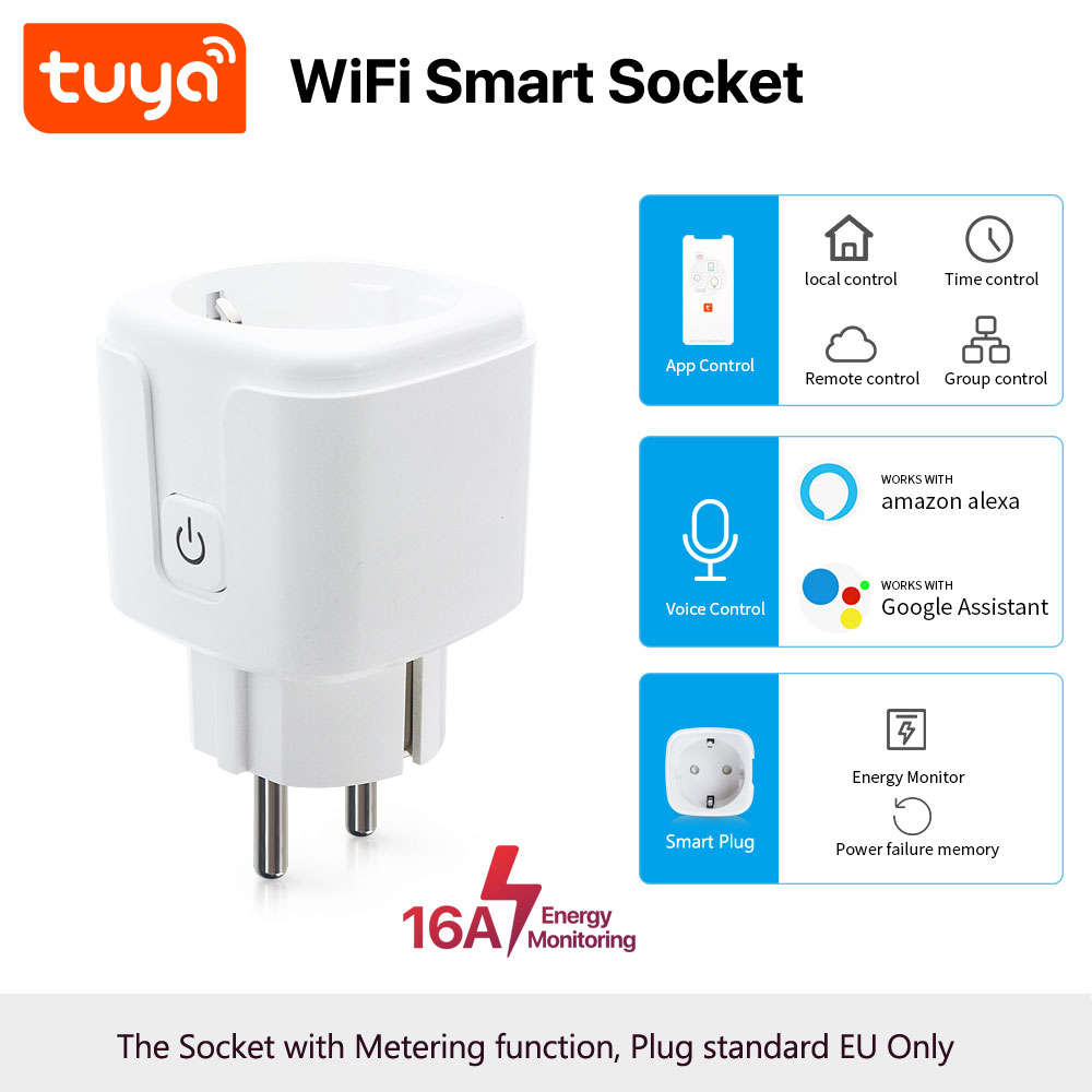 PST ZEU-003 Умная розетка WiFi Tuya Smart 16A