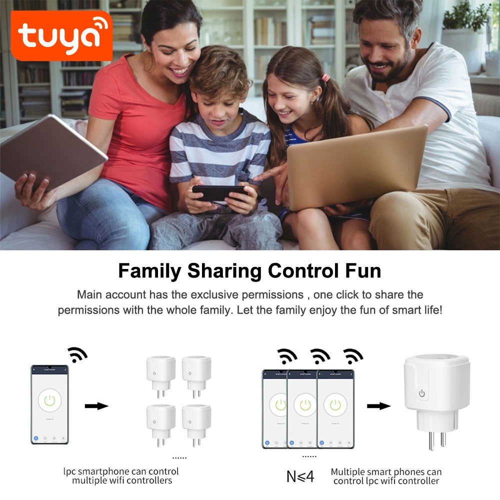 PST ZEU-003 Умная розетка WiFi Tuya Smart 16A