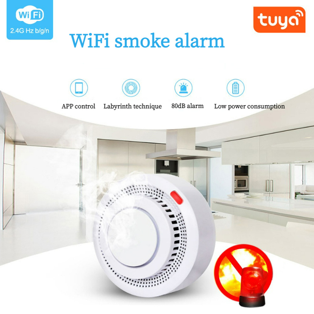 PST YG400A Датчик дыма WiFi Tuya Smart